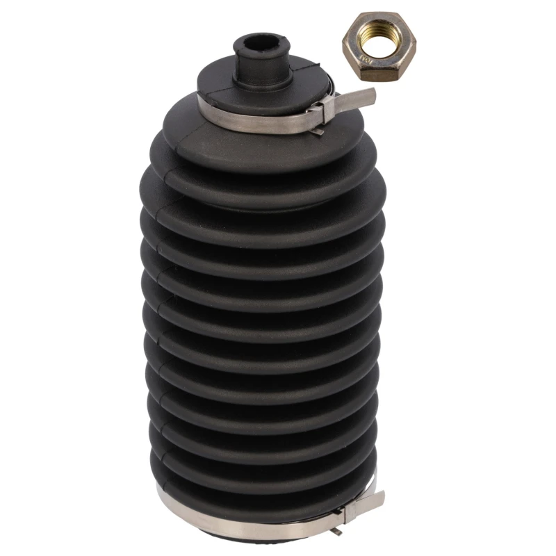 Image of FEBI BILSTEIN 22590 Bellow, steering Rubber, with nut, Front Axle Right Rubber Bellow,steering (195)