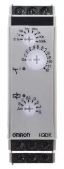 Image of Omron SPDT Multi Function Timer Relay, 24 240V ac/dc 0.1 s 1200h, DIN Rail Mount