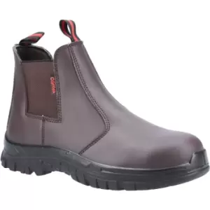 Image of Unisex Adult FS319 S1 Leather Dealer Boots (9 uk) (Brown) - Centek