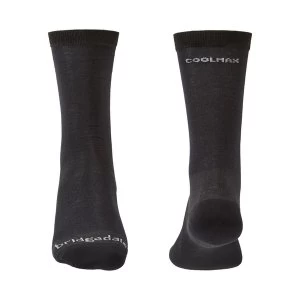 Image of Bridgedale LINER Base Layer Coolmax Liner x 2 Mens - Large Black