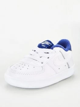 Image of Nike Force 1 Crib Shoes - White/Blue