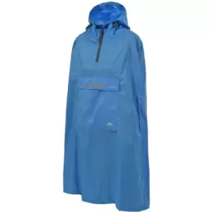 Image of Trespass Qikpac Unisex Hooded Waterproof Packaway Poncho (L) (Cobalt)