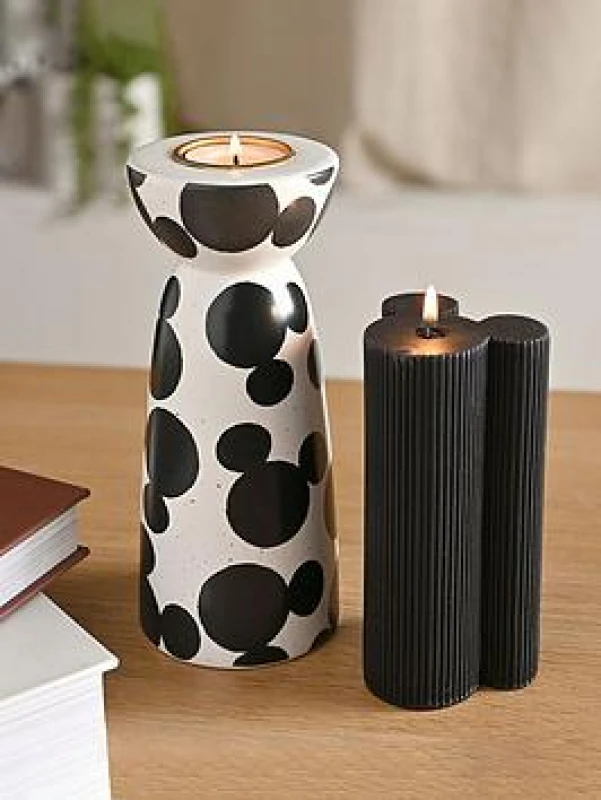 Image of Disney Mickey Shapes Tealight Holder White unisex