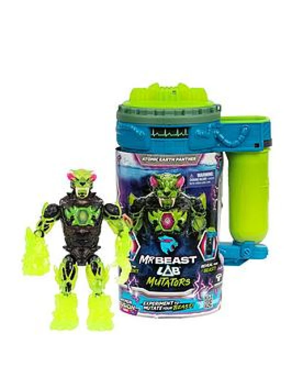 Image of MrBeast Lab Hyper Fusion Mutators Experiment & Create The Atomic Earth Panther Add Mutation Fluid Press The Fingerprint Scanner & Reveal The Panthe