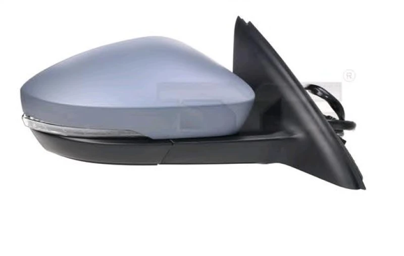 Image of TYC 332-0064 Wing mirror Left, Heatable, primed Outside Mirror (50)