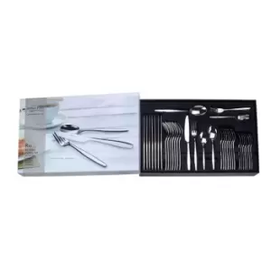 image of Arthur Price Rio stainless steel 42 piece cutlery set - Metallics