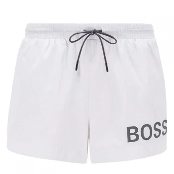 image of Hugo Boss Moon Eye Swim Shorts White/Black Size L Men