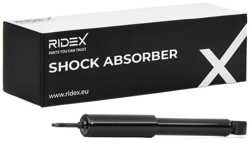Image of RIDEX 854S0419 Shock absorber Gas Pressure, Twin-Tube, Telescopic Shock Absorber, Bottom eye Shock Absorber (854)