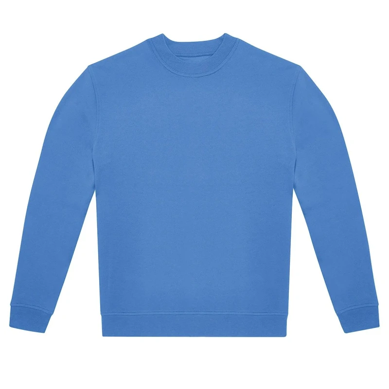Image of B&C Mens ID.222 Crew Neck Sweatshirt in Aqua Size: Small Aqua Male S