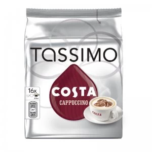 image of Tassimo Costa Cappuccino Coffee 8 x 280g Capsules Pk 5