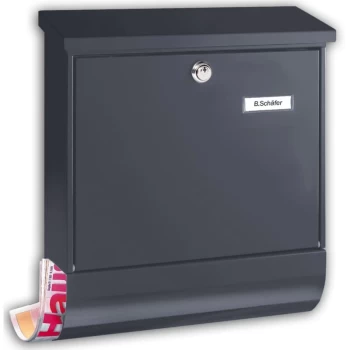 image of Burg Wachter - BURG-WÄCHTER Letterbox Set Vario 86720 ANT Steel Anthracite - Anthracite