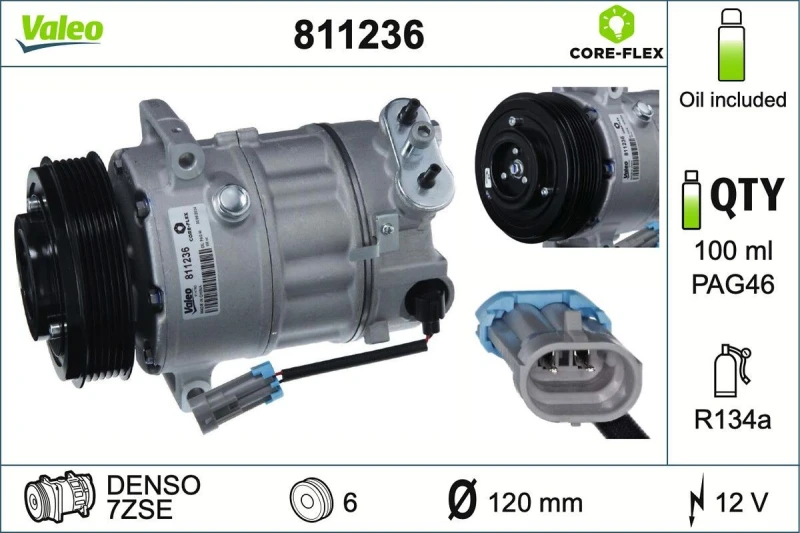 Image of Air conditioning compressor VALEO 811236