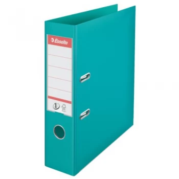 Image of Esselte No1 Power Lever Arch Polyprop A4 75mm Turqoise PK10