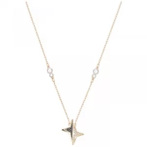 Image of Ladies Swarovski Rose Gold Plated Halve Necklace