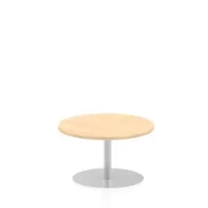 Image of Italia 800mm Poseur Round Table Maple Top 475mm High Leg