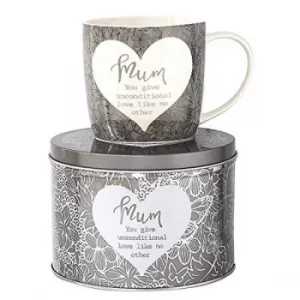 image of Arora 7054 Said with Sentiment Mug & Tin-Mum, Wood