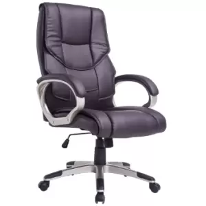 Image of Solstice Hetz PU Leather Executive Office Chair - Brown