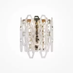 image of Maytoni Tissage Classic 2 Light Wall Lamp Gold E14