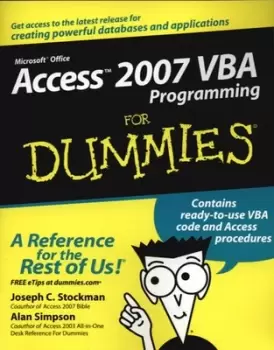 Image of Access 2007 VBA programming for dummies by Joseph C. Stockman