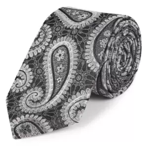 Image of Ted Baker Queenie Silk Tie Mens - Silver