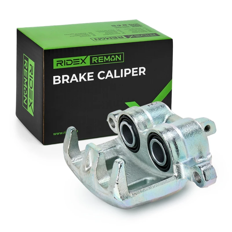 Image of RIDEX REMAN 78B0050R Brake caliper Front Axle, without holder Grey Cast Iron, Cast Iron Brake Caliper (78)