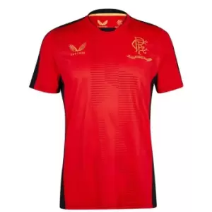 Image of Castore Rangers FC Short Sleeve T-Shirt Mens - Red