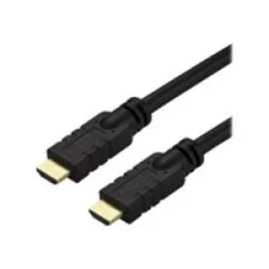 image of StarTech CL2 HDMI Cable 30ft Active High Speed 4K HDMI Cable 2.0 Ethernet Black