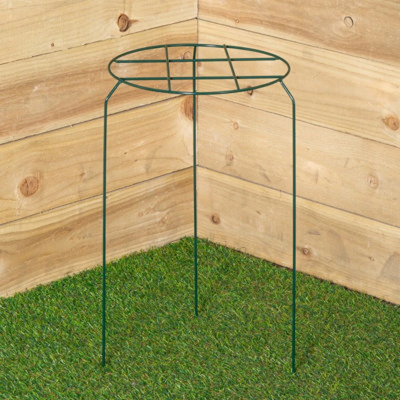Image of Samuel Alexander Tom Chambers Urban Dark Green Metal Herbaceous Garden Plant Support Grow Through Medium 50cm x 30cm Dark Green