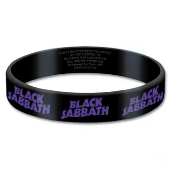 image of Black Sabbath - Logo Gummy Wristband