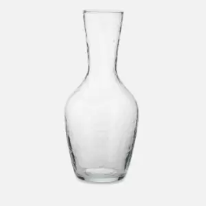 image of Nkuku Yala Hammered Jug - Clear Glass