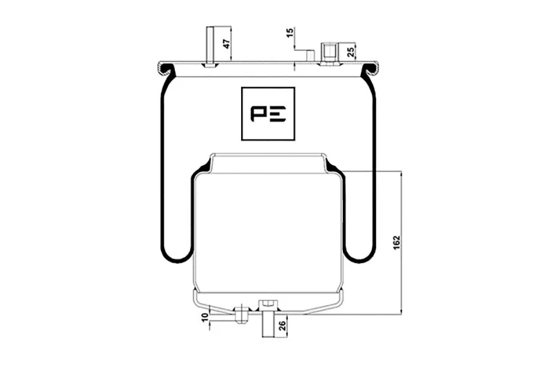 Image of PETERS ENNEPETAL 084.395-71A Boot, air suspension Boot,air suspension (324)