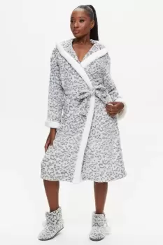 Image of Leopard Fluffy Robe