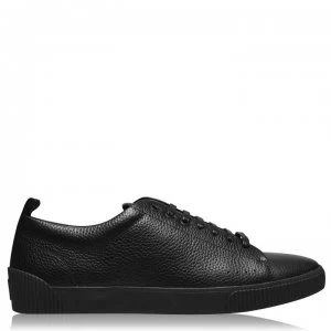 Image of Hugo Boss Zero Leather Trainers Black 001 Men