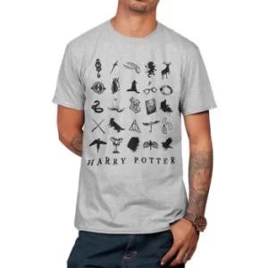 Image of Harry Potter Icons Unisex T-Shirt Ex Large