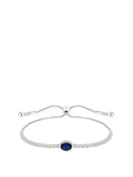 Image of Jon Richard Yellow Gold And Created Sapphire Toggle Bracelet