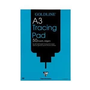 Original Goldline A3 Popular Tracing Pad 63gsm 50 Sheets Pack of 5