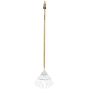 Image of Draper Heritage Stainless Steel Lawn Rake with Ash Handle