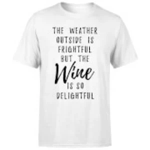 Image of Wine Is So Delightful T-Shirt - White - 5XL