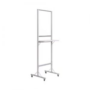Image of Bi-Office Mobile Standing Desk with Transparent Board 550 x 720 mm