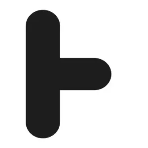 Image of 'T Symbol' Floor Signal, Black, (300mm x 200mm), Pack of 10