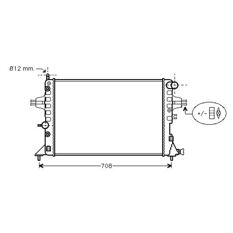 Image of Engine radiator DIEDERICHS DCM2625