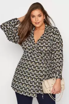 Image of Collar Wrap Top