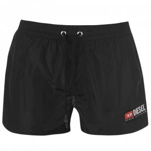 image of Diesel Mens Swim Boxer Shorts - Black 900