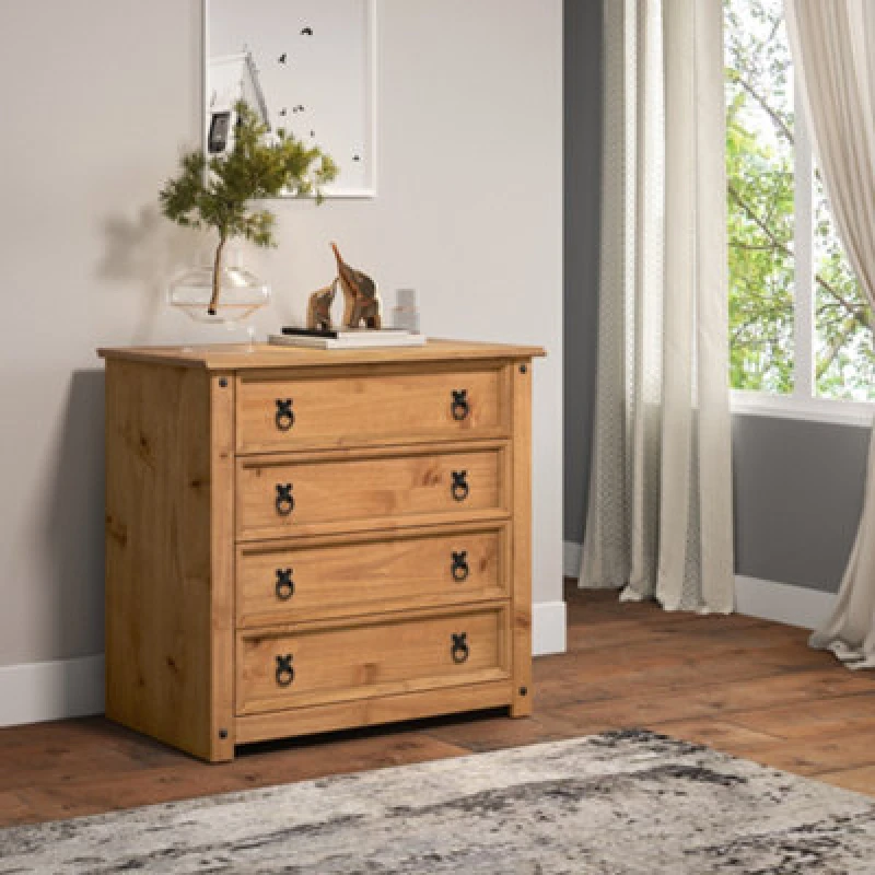Image of MERCERS FURNITURE Corona Small 4 Drawer Chest 5060335866684