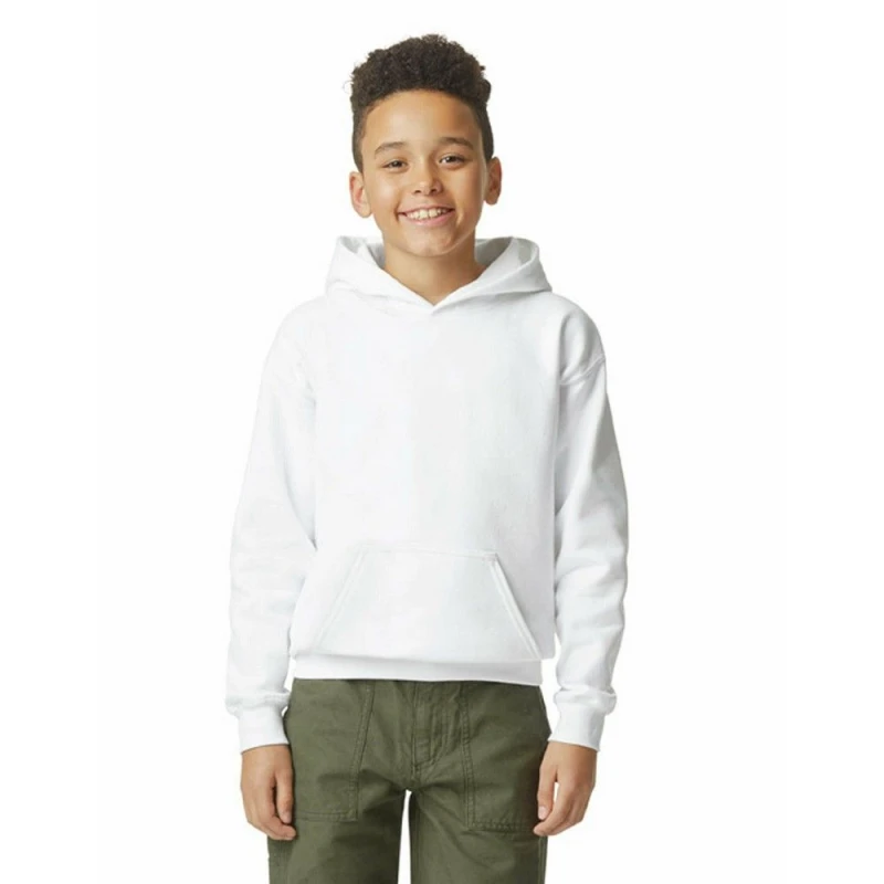 Image of Gildan Soft Midweight Hoodie White unisex