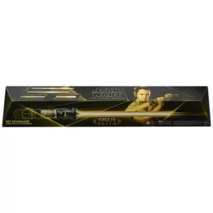 image of Hasbro Star Wars The Black Series Rey Skywalker Force FX Elite Lightsaber Collectable Replica