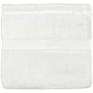 image of Paoletti Cleopatra Egyptian 100% Cotton Bath Sheet, White, 2 Pack