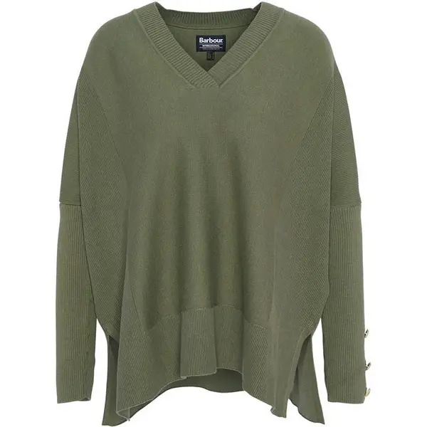 image of Barbour International Rouse Knitted Jumper - Green 12