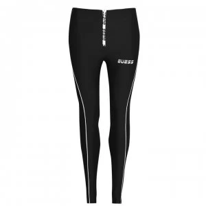 image of Guess Zip Legging - Black JBLK