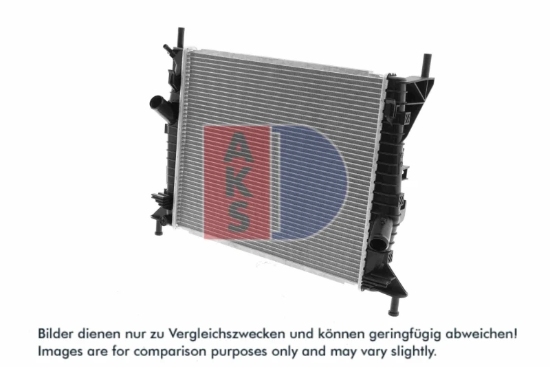 Image of AKS DASIS 090083N Engine radiator Aluminium, Brazed cooling fins Radiator,engine cooling (470)